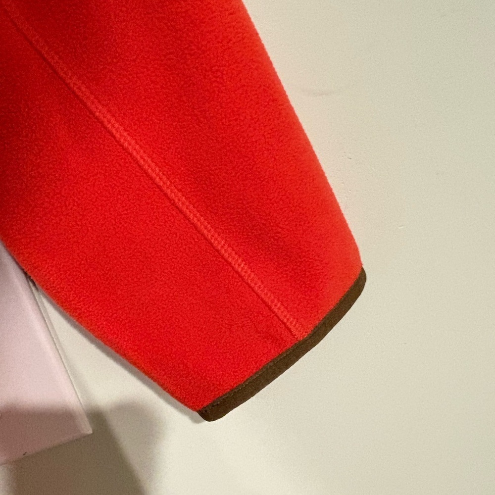 Brooks Brothers Fleece Orange Full-Zip Jacket - Picture 6 of 8
